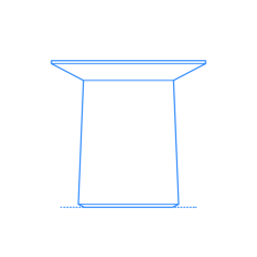 Furniture Side Tables End Tables Blu Dot Coco Side Table Tall Svg Line Art, Free Vectors File
